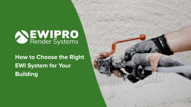 External wall insulation system options for different building types and project requirements