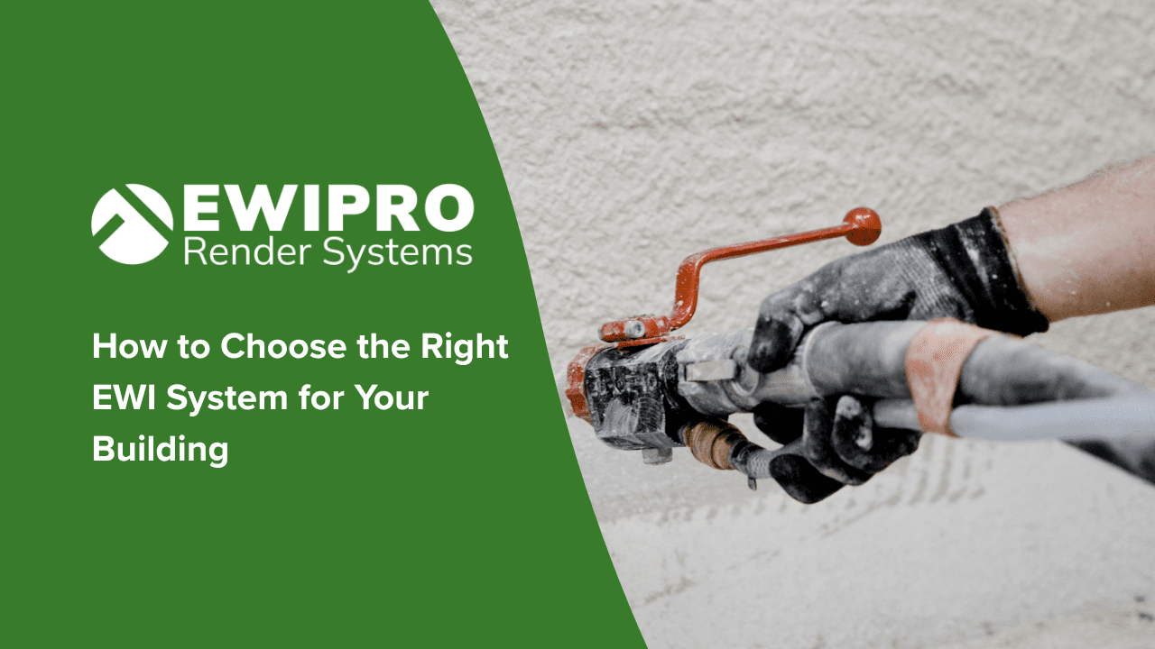 External wall insulation system options for different building types and project requirements